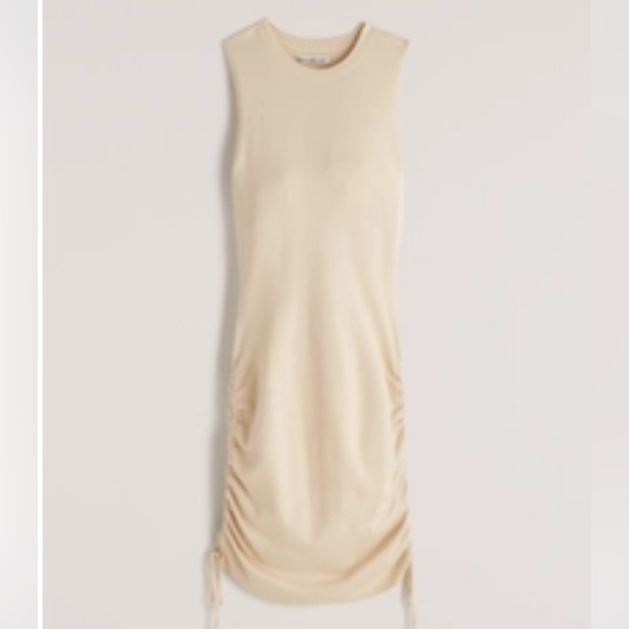 NWT Abercrombie & Fitch Side Cinched Elevated Knit Sweater Dress - Picture 3 of 6